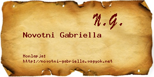 Novotni Gabriella névjegykártya